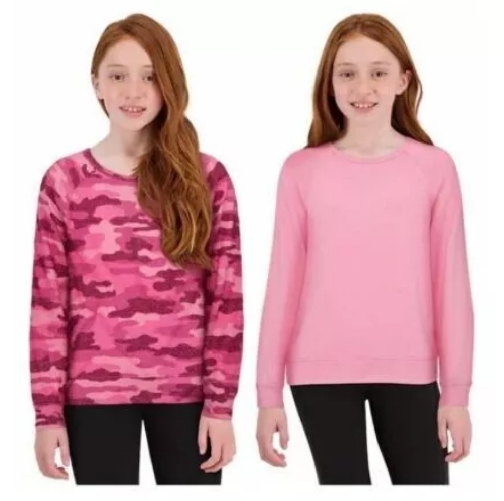 Lucky Brand Girls' Youth Long Sleeve Tees, 2-pack - Picture 2 of 3